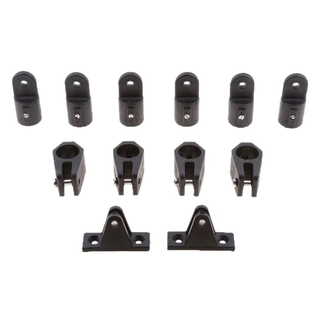 12 PCS For 3 Bow Bimini Top Marine Nylon Fittings Hardware Set 7/8