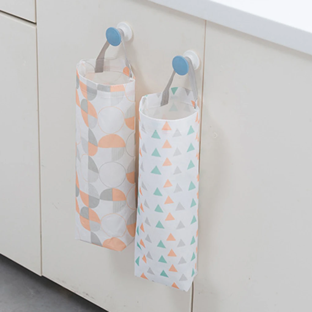 

Hangable Storage Bag Oxford Fabric Waterproof Sundries Disposable Plastic Bag Organizer Rubbish Holder