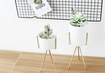 

Metallic ceramic vases creative American country simple flower set bottle Nordic home accessories 3