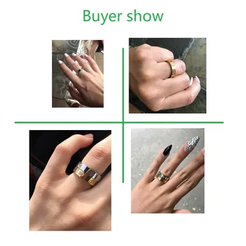 2020 Cross Stainless Steel Zircon Ring With Stone For Woman Girl For Men Couple Ring Wedding Ring