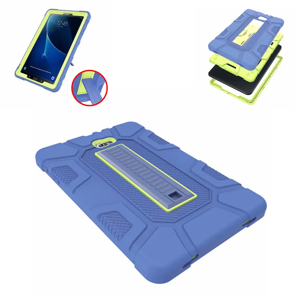 Ударопрочный детский чехол-подставка из силиконовой резины для Samsung Galaxy Tab A A6 10,1 T580 T585 SM-T580 SM-T585C планшета
