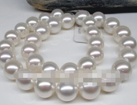 

Free shipping >>@ 1580 18"11-12MM NATURAL SOUTH SEA GENUINE WHITE PERFECT PEARL NECKLACE