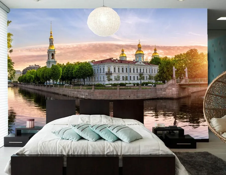 Large 3d murals,Russia St. Petersburg Bridges Temples Canal Cities wallpapers,living room sofa tv wall bedroom papel DE parede Large 3d murals,Russia St. Petersburg Bridges Temples Canal Cities wallpapers,living room sofa tv wall bedroom papel DE parede