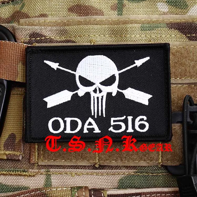 «ODA 516» армейский военный значок патч Armlet/значок/подплечник - Цвет: Черный