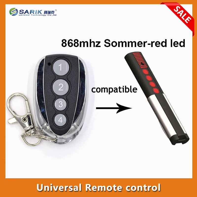 4 Buttons Sommer 4020,4026 replacement remote garage door gate sommer remote control free