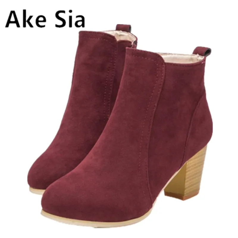 

A 2017 Snow boots women short barrel shoes winter frosty pedal warm plus cashmere shoes Flat with Snow shoes x64