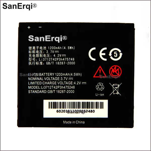 

For ZTE Li3712T42P3h475248 Phone 1200mAh battery For ZTE P736 P736E V880T Atlas OZTA1211