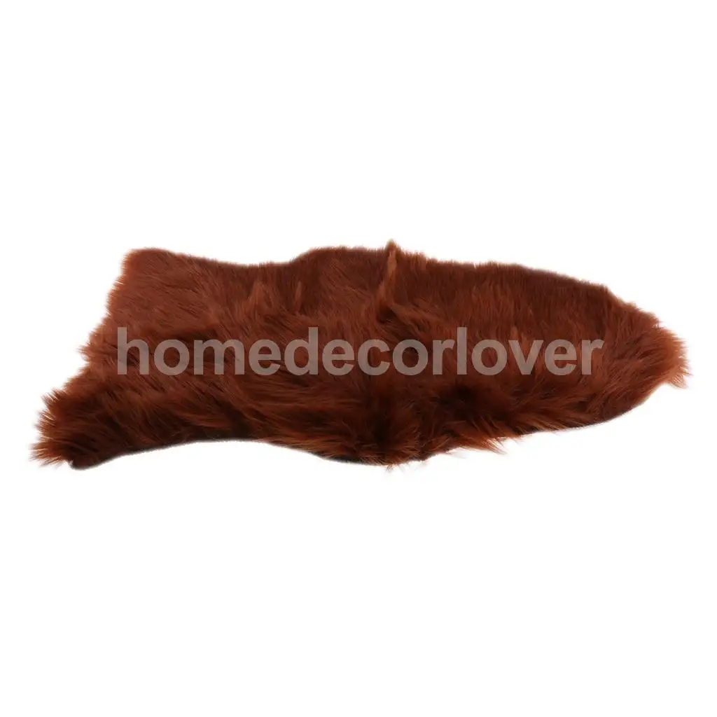 40x60cm Sheepskin Fluffy Skin Faux Fur Fake Rug Mat Rugs For Living Room Bedroom Sofa Floor 