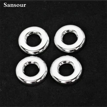 Sansour New 4pcs ABS Chrome Car Door Lock Ring Cover For Jeep Liberty Compass 2011-2015 Accessories