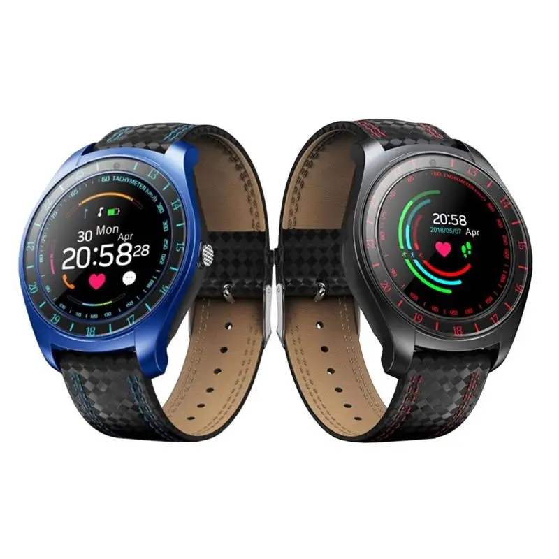 

Smartwatch V10HR Bluetooth Touch Screen Heart Rate Sleep Monitor Support TF SIM Card Pedometer Camera Smart Watch Phone