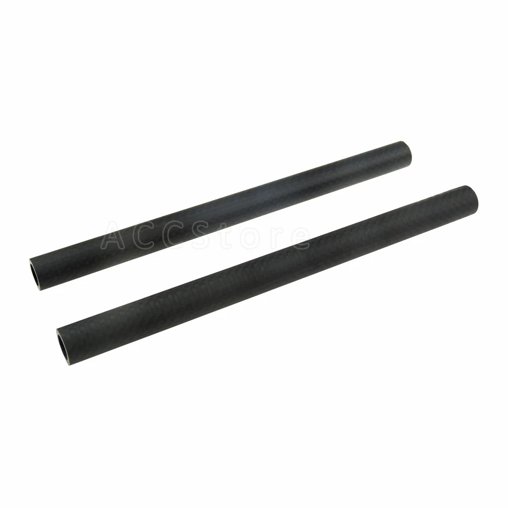 buy 2PCS 15mm Carbon Fiber Rods 20cm 7.9inch Long for DSLR Camera Rig 15mm Rods System Camera Rail Rods 206