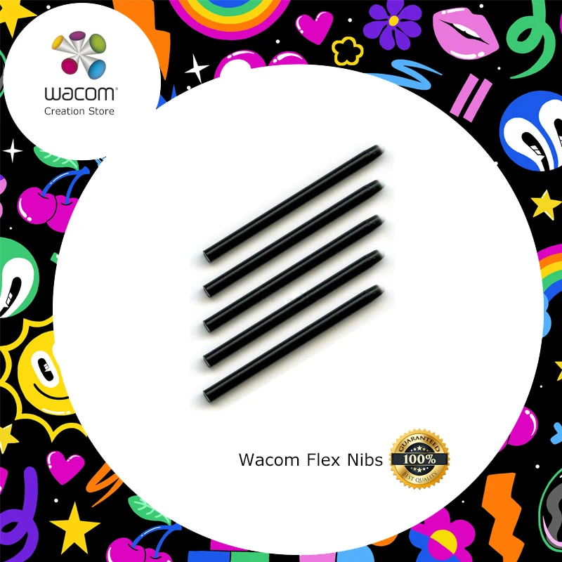 

Wacom Flex Nibs for Intuos, Bamboo, Cintiq Classic, Cintiq Grip, Graphire Tablet Stylus Pen (ACK-20004)