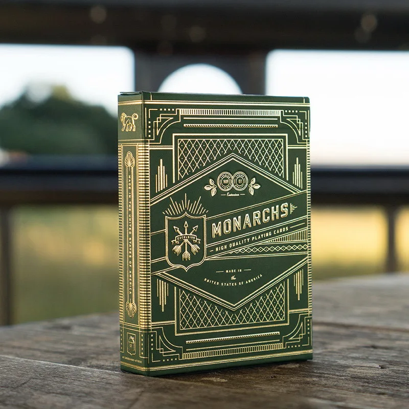 

1 Deck of T11 Monarchs Playing Cards GREEN Edition Monarch Deck by Theory11 Magic Tricks