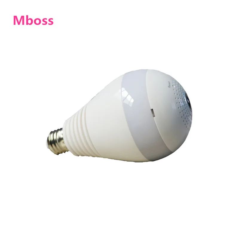 

BULB360B 1.3 Megapixel 960P IP Cam Night Vision CCTV VR 360 Panoramic WIFI Bulb with TF card
