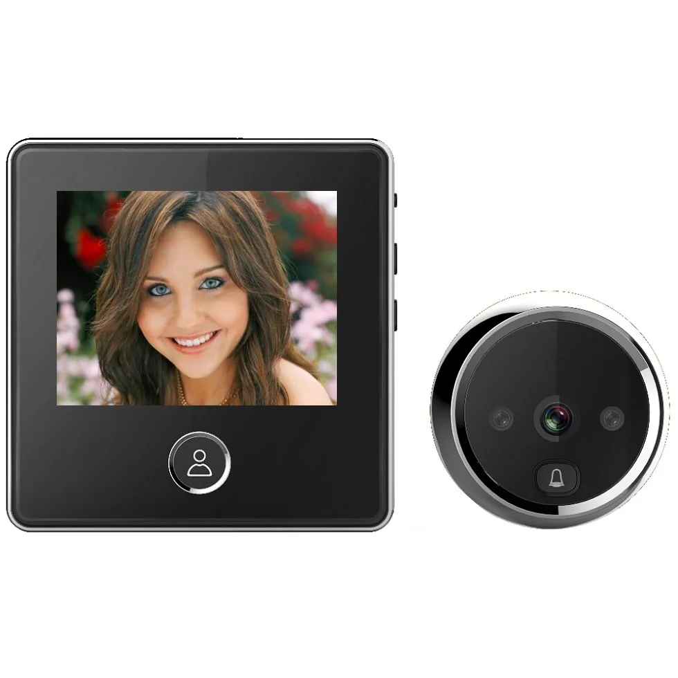 

Hot door bell video eye peephole 3.0 inch LCD 1.0 M pixels video peephole doorbell IR Night Vision Photos Taking Battery Power