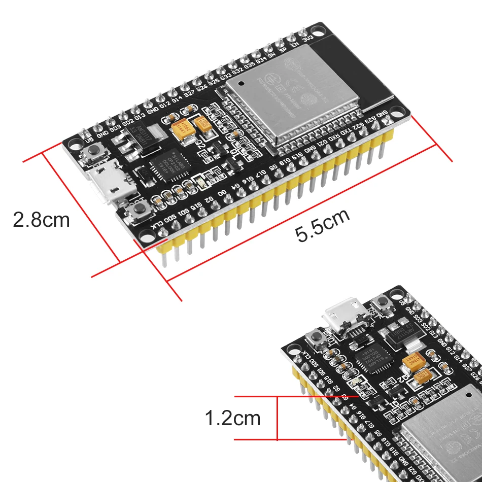 ESP32 ESP-32 ESP32S ESP-32S CP2102 беспроводная WiFi Bluetooth плата микро USB двухъядерный усилитель мощности модуль ультра-низкой мощности