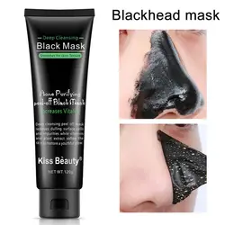 Черноголовых очищающая для лица глубокие маски Очищающая шелушиться черная грязь черная маска для лица Для женщин Косметика для ухода за