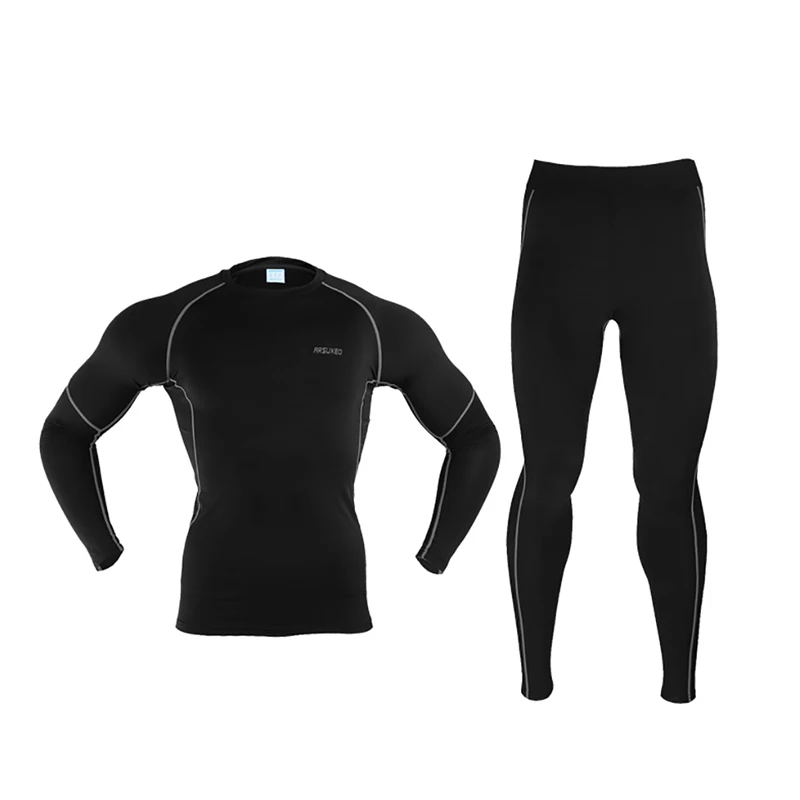 Зимний теплый мужской комплект нижнего белья для катания на лыжах, лыжная куртка и штаны, термо быстросохнущая Лыжная одежда для катания на лыжах/сноуборде/велосипеде