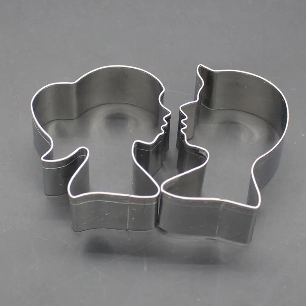 

2PC 3D Cookie Cutter Lovers Shape cake decorating tool Baking Molds for Wedding Pastry Fondant Cake Biscuit Mold Free Shipping