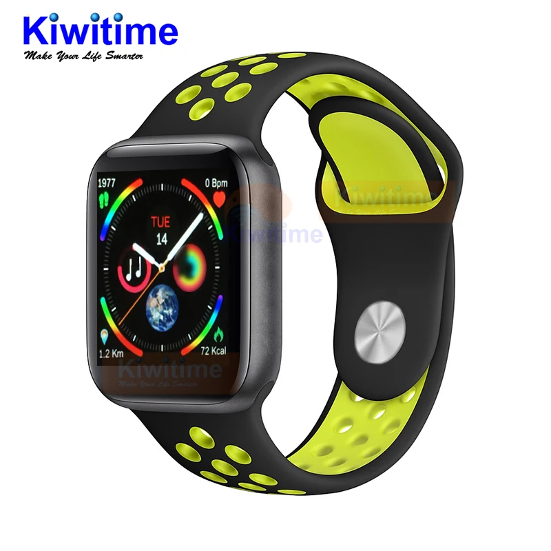 

KIWITIME IWO 9 Smart Watch Series 4 44mm GPS Sports Heart Rate Monitor Smartwatch for Apple iOS 10 iPhone 8 Xiaomi Android Phone