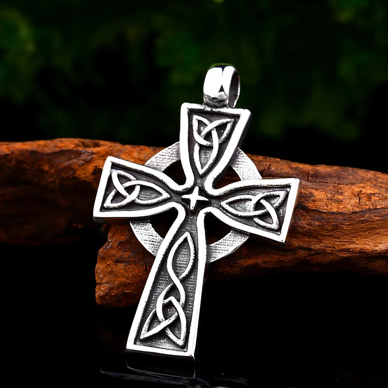 Beier 316L нержавеющая высокое качество викингов шаблон крест кулон ожерелье для мужчин амулет скандинавские ювелирные изделия LP460
