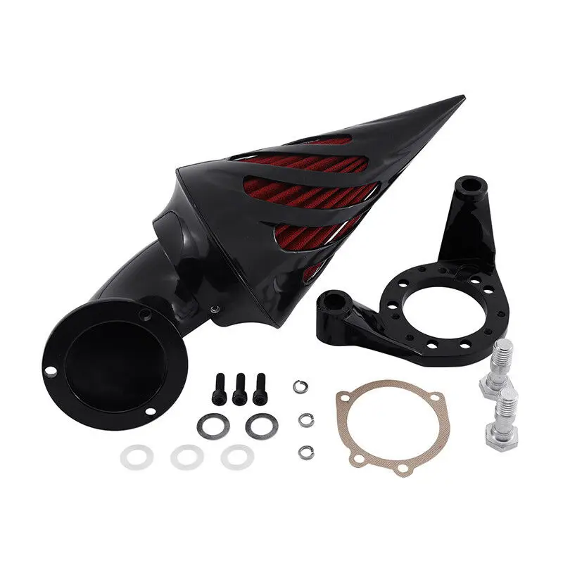 Motorcycle Air Cleaner Kit Cone Spike Set Intake Filter For Harley