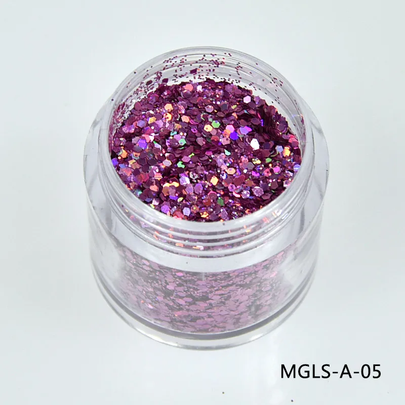 10ml/box Laser Nail Glitter Mixed Holographic Hexagone Nail Sequins Paillettes Nail Art Glitter Sparkles Manicure Dust,12colors