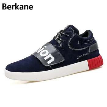 

Fashion Mens Shoes High Top Causal Flat 2019 New Trend Breathable Hook Loop Shoe Man Platform Zapatillas Deportivas Hombre Hot