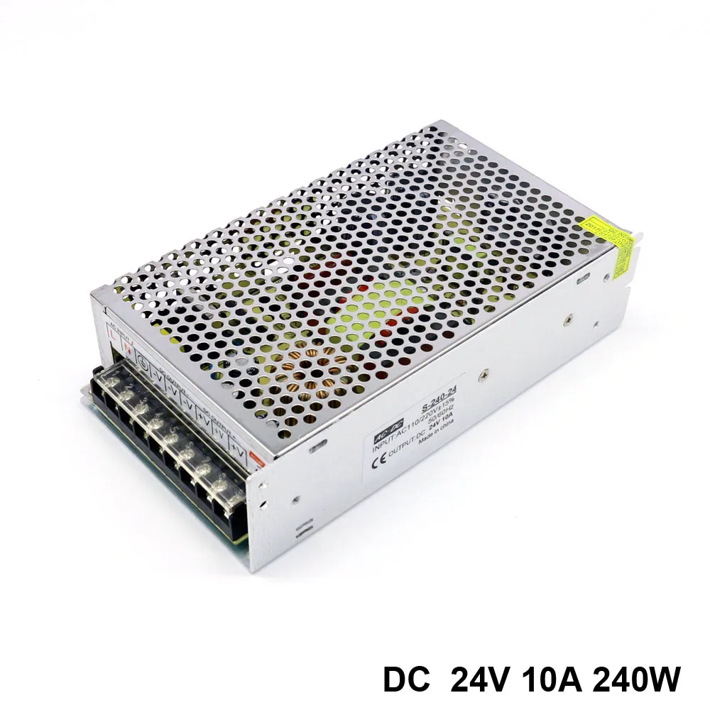Один три группы выход 24V 10A 240W 250W Регулируемый импульсный источник питания
