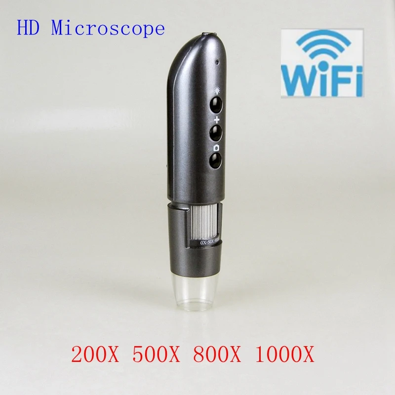 Цифровой увеличительный объектив с поддержкой Wi Fi 200X 500X 800X 1000X|Микроскопы| |