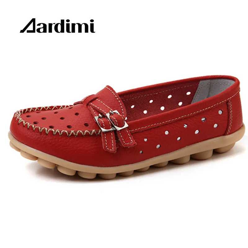 

Flats Women Real Leather Shoes Moccasins Mother Loafers Soft Leisure Flats Female Casual Flat Shoes Footwear Ladies moccasins
