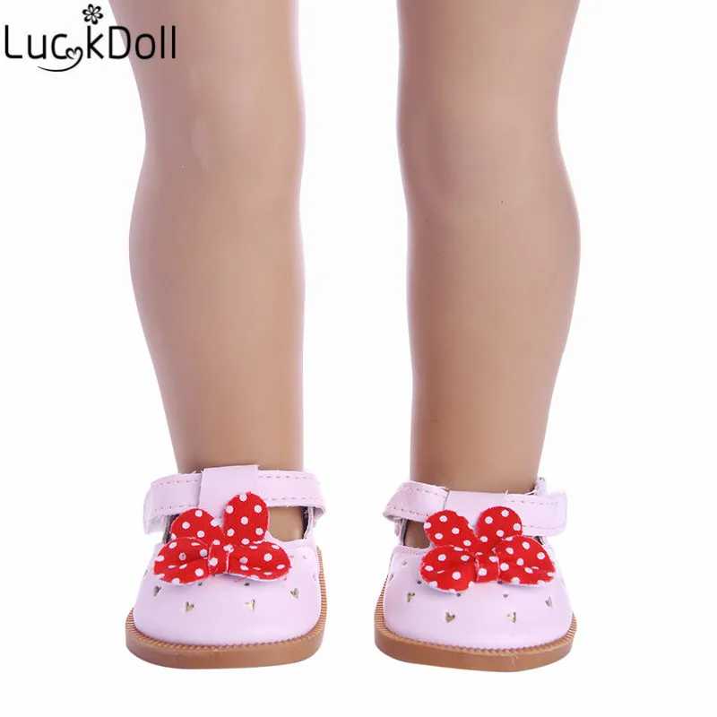 Luckdoll и блестками; повседневная обувь в кукольном стиле; подходят 18-дюймовые американские кукольные аксессуары самая лучшая игрушка в подарок для детей