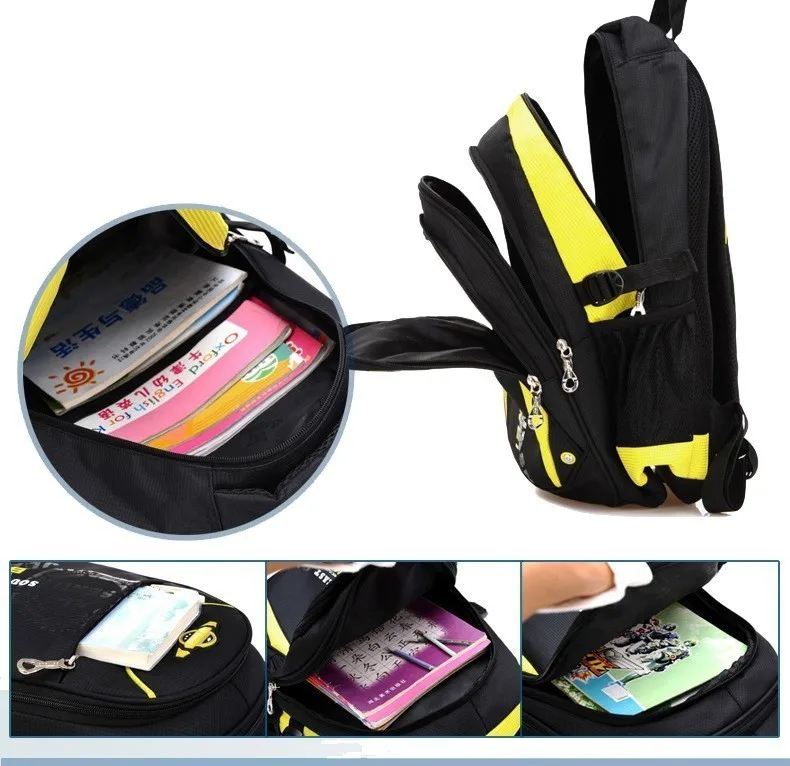 BAIJIAWEI Водонепроницаемая детская школьная сумка для мальчиков и девочек, Большой Вместительный рюкзак, ранец, Детская сумка для подростков