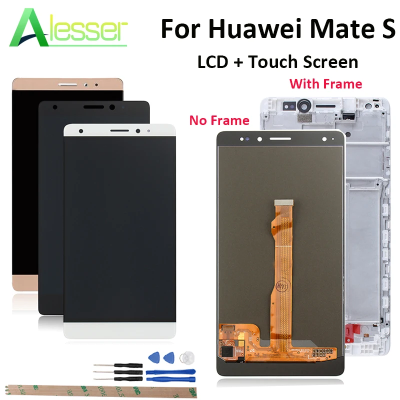 

Alesser For Huawei Mate S LCD and Touch Screen 5.5" LCD Display Assembly Repair Parts With Frame For Huawei Mate S + Tools