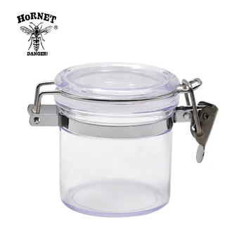

HORNET Transparent Acrylic Airtight Stash Jar 2.17 Inches Multi-Use Vacuum Seal Portable Storage Container for Tobacco Herbs