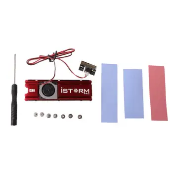 

Double-sided NVME NGFF M.2 Heatsink Cooling Fan Metal Sheet Thermal Pad For M.2 NGFF 2280 PCI-E NVME SSD Heat Sink