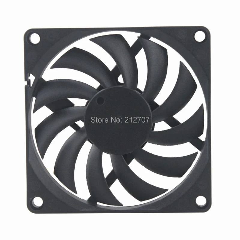 80mm 12v fan 3pin 4