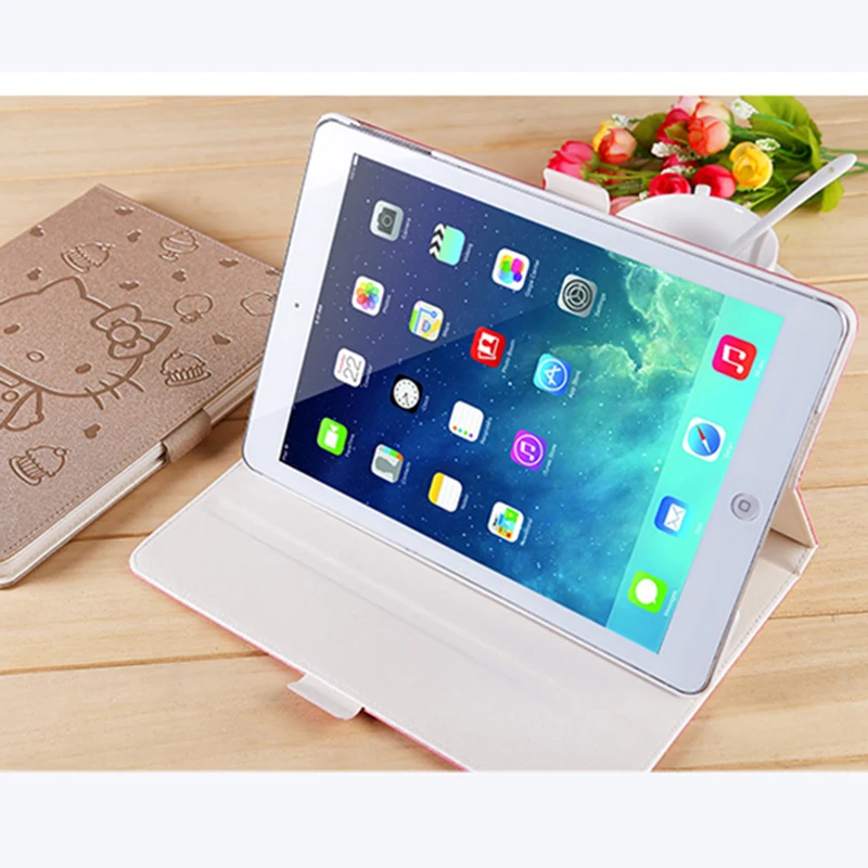 Estuches for Ipad Mini 1 2 3 Case Hello Kitty Embossing PU Leather Protective Smart Flip Stand Cover for Apple Gadget A1432 A148 Estuches for Ipad Mini 1 2 3 Case Hello Kitty Embossing PU Leather Protective Smart Flip Stand Cover for Apple Gadget A1432 A148