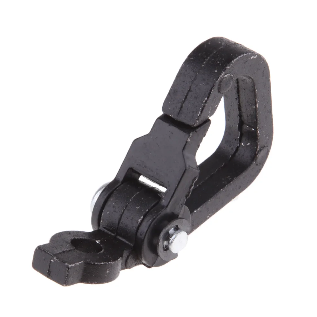 Black Aluminum Alloy Motorcycle Spring Clip Snap Hook Luggage Helmet Bottle Fit For Most Motorcycle/Scooter/Dirt Bike/ATV
