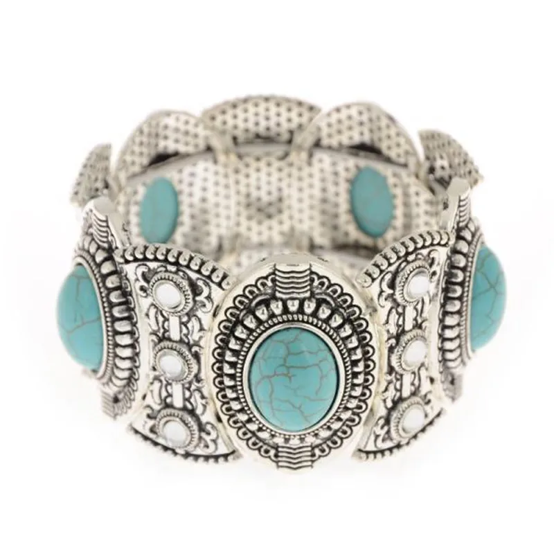 Модные Boho эластичные браслеты и браслеты для женщин этнические винтажные стрейч богемные женские браслеты вечерние ювелирные изделия