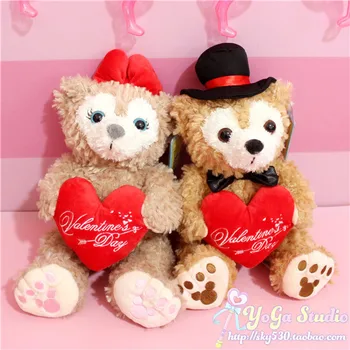 

Duffy Bear Shelliemay Plush Toys Holding Heart Doll Soft Stuffed Animal Dolls For Kids Girls Gifts 30CM