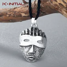 Kinitial 바이킹 북유럽 마스크 해커 펜던트 목걸이 토르 매듭 윙 룬 문자 목걸이 여성용 쥬얼리 초커 성명서 bijoux(China)