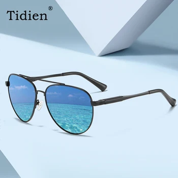 

Tidien Metal Sunglasses Men Vintage Retro Fashion Brand Designer Luxury Mens Driving Sunglasses Polarized Fishing 201940