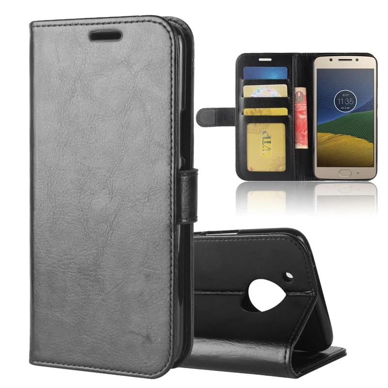 On For Motorola Moto E 4 Plus USA Version cover flip wallet Leather Full protect pouch Phone Bag E4 case | Мобильные телефоны и