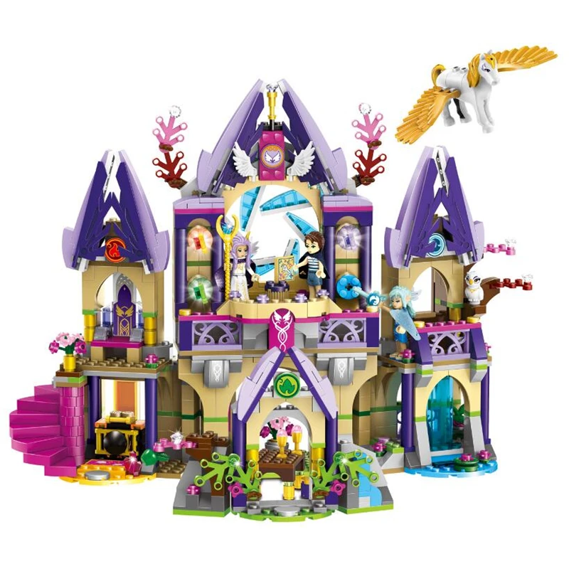 

Compatible with Legoinglys Elves Skyra's Mysterious Sky Castle Model Building Kit mini Blocks Brick Toys fot children