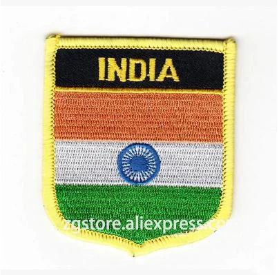 Hot sale  embroidery patches national flag emblem patches india flag Hot sale  embroidery patches national flag emblem patches india flag