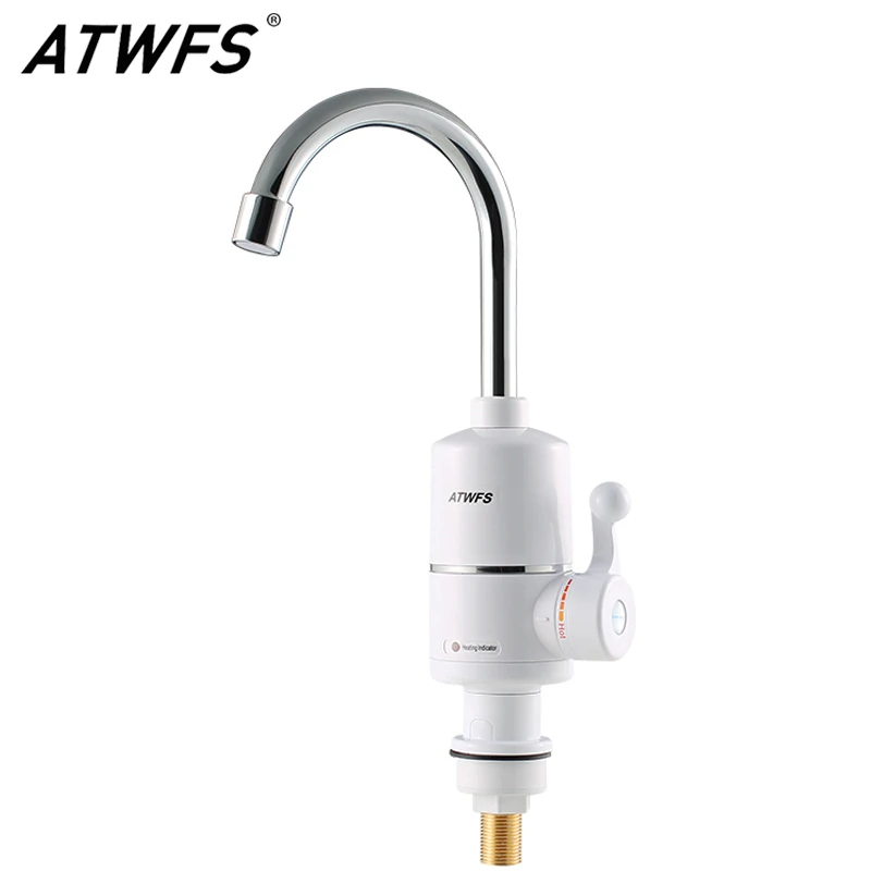 Atwfs Tankless Electric Newest Water Heater Kitchen Instant Hot Water