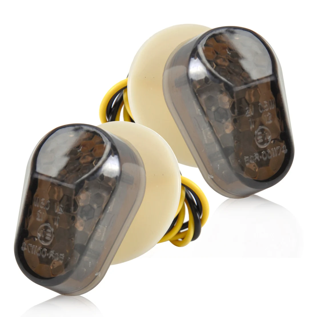 

CITALL 1 Sets / 2x Custom Smoke LED Flush Mount Turn Signal Blinker Marker For Yamaha YZF R1 R6 R6S FZ1S FAZER 1000 TMAX XP500
