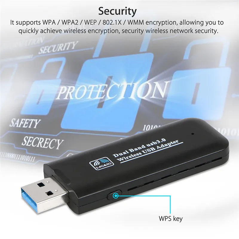 USB беспроводная Wi Fi сетевая ТВ Карта WLAN LAN адаптер Wifi донгл приемник 2 4G 5G 300M для