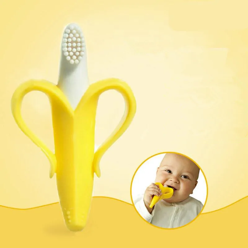 

Safe Baby Teether Toys Baby Cute Crib Rattle Bendable Activity Training ToothBrush Toy Cheapest High Quality And Environmentally